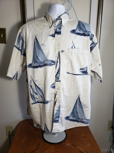 Short Sleeve Button Down Shirt Large 