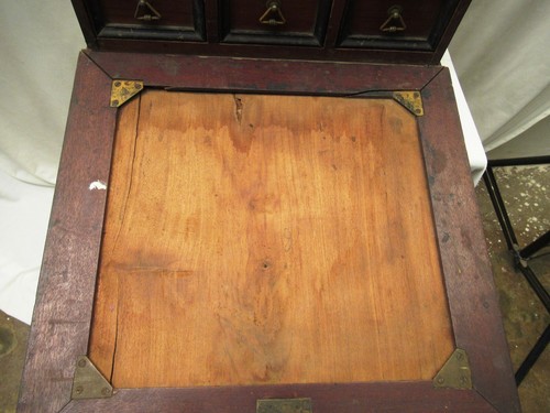 Antique Gentlemen'S Traveling Bureau Writing Box Secretary Lap Desk Victorian " - Picture 9 of 12