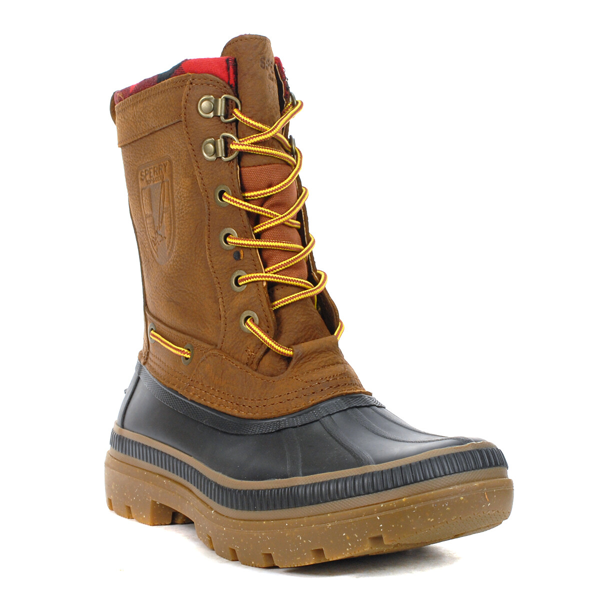 Sperry Men Ice Bay Brown Leather 200g Insulation Leather Winter Boots size 7 Amazon.com | Sperry Ice Bay -2°, Black/Tan, 7.5M | Snow Boots main image 3
