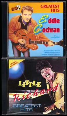 CD-Konvolut 2 CDs Eddie COCHRAN + LITTLE RICHARD GREATEST HITS S. GUT NEUWERTIG 
