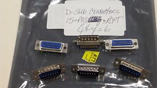 New D-Sub Male/Male Connectors with 15-POS Plugs QTY 6 