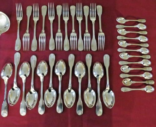 Christofle: Family Caregiver 36 Cutlery Silver Plated Metal Model Bowl-