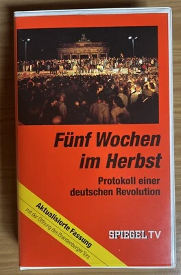 DAS JAHR DER DEUTSCHEN EINHEIT: SPIEGEL TV- Fünf Wochen Im Herbst Teil 1 VHS - Bild 1 von 4