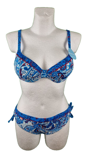 Olympia Bikini Größe 36 C Cup Blau Bademode Trägerbikini Bügel Badebekleidung