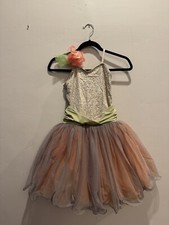 Ballet Curtain Call Costume Child Large, Ballet TuTu, Sequins, Hair Accessory