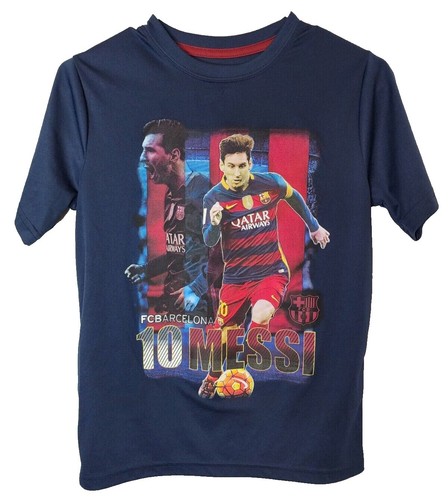 FCB Messi #10 Soccer Futbol Men's Size M Black Shirt Official