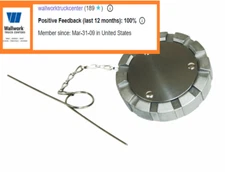 Fuel Cap 3" Kenworth Non-locking 249-2B 3559312C