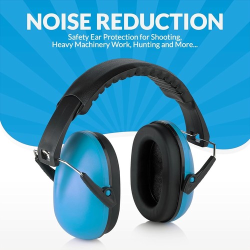 MEDca Adjustable Hearing Protection Earmuffs - Lightweight, Foldable, NRR 20dB - Picture 4 of 11