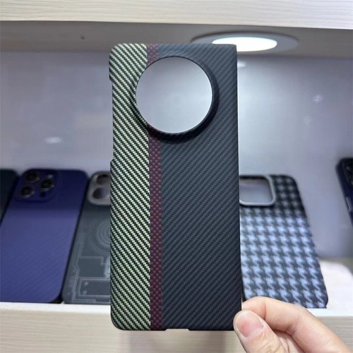 Véritable étui mince en fibre de carbone aramide pour housse d'armure tricolore Huawei Mate X5 - Photo 6 sur 24