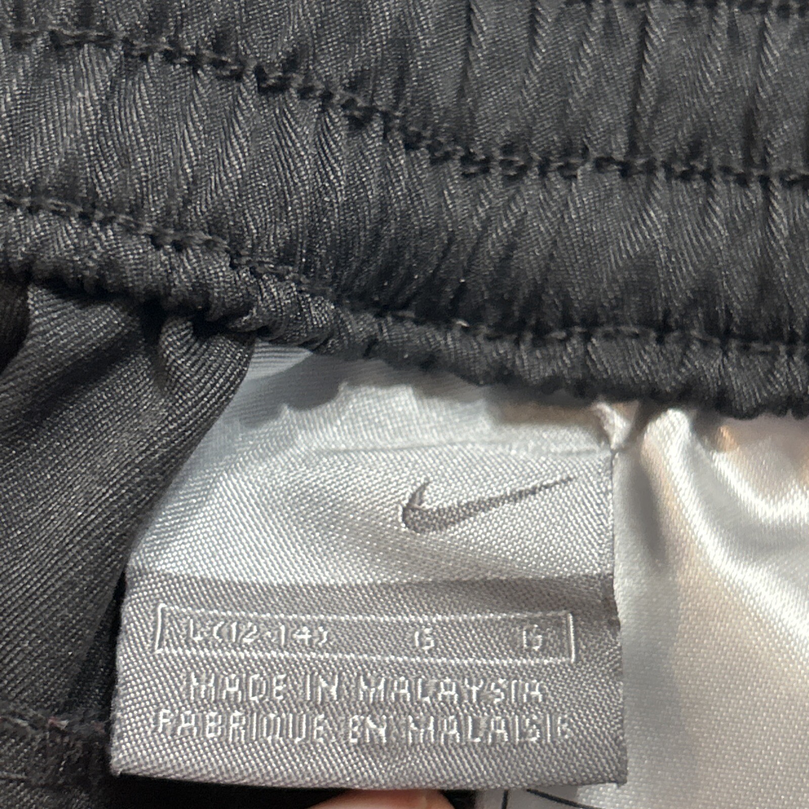 Women’s Vintage Y2K Nike Dri-Fit Active Pants Grey Zip & Snap Front Large 12-14 thumbnail 6