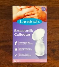 Lansinoh Breastmilk Collector, Strap & Cap