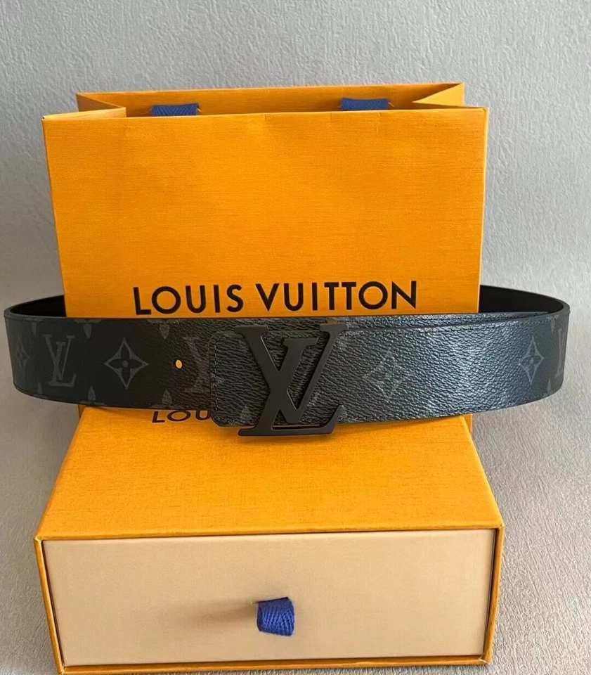 Cinturón de cuero estampado clásico para hombre nuevo regalo Foto 2 de 3