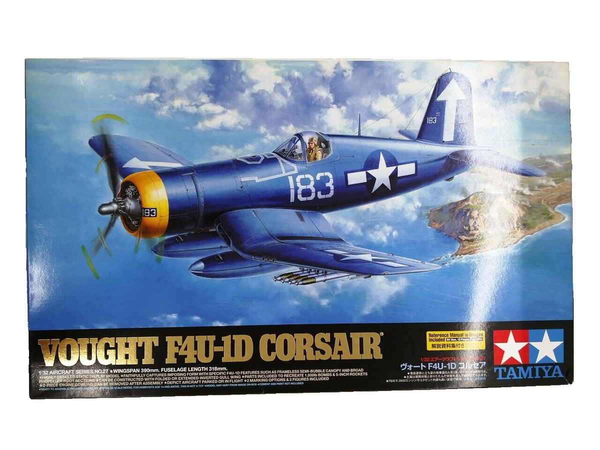 Tamiya Aircraft Series No.27 Vought F4U-1D Corsair 1/32 Scale From