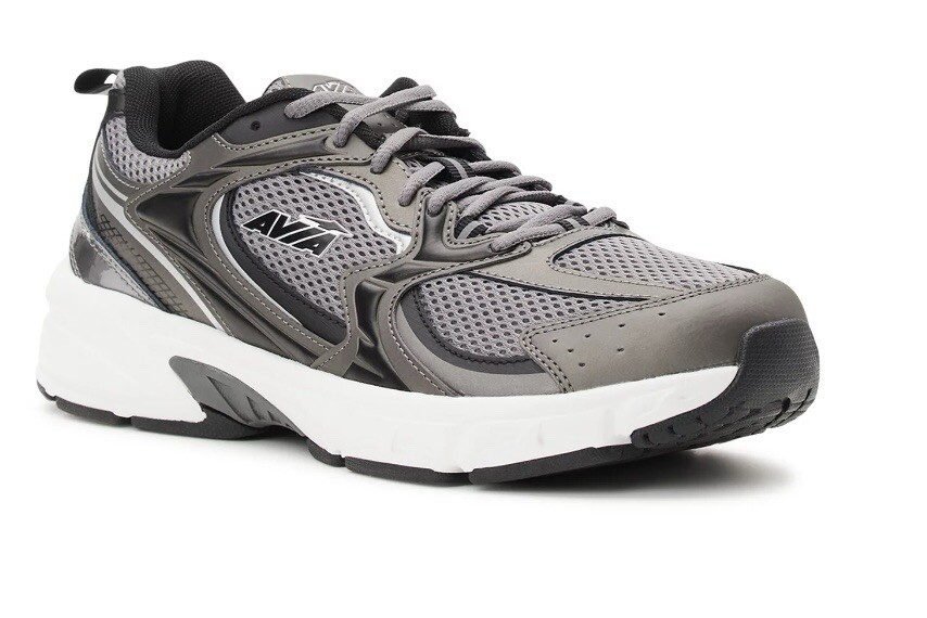 NEW AVIA men\'s running shoes - medium width in white,black,grey Shop Grey Mens Avia Avi-Factor Running Shoes – Shoebacca main image 2