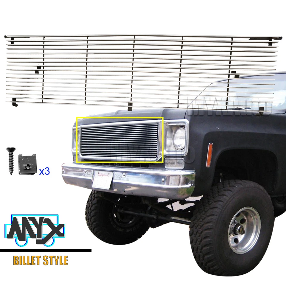 Fits 1981-1987 Chevy Blazer/C/K/Suburban/GMC Jimmy Suburban Chrome Billet Grille Foto 2 de 4