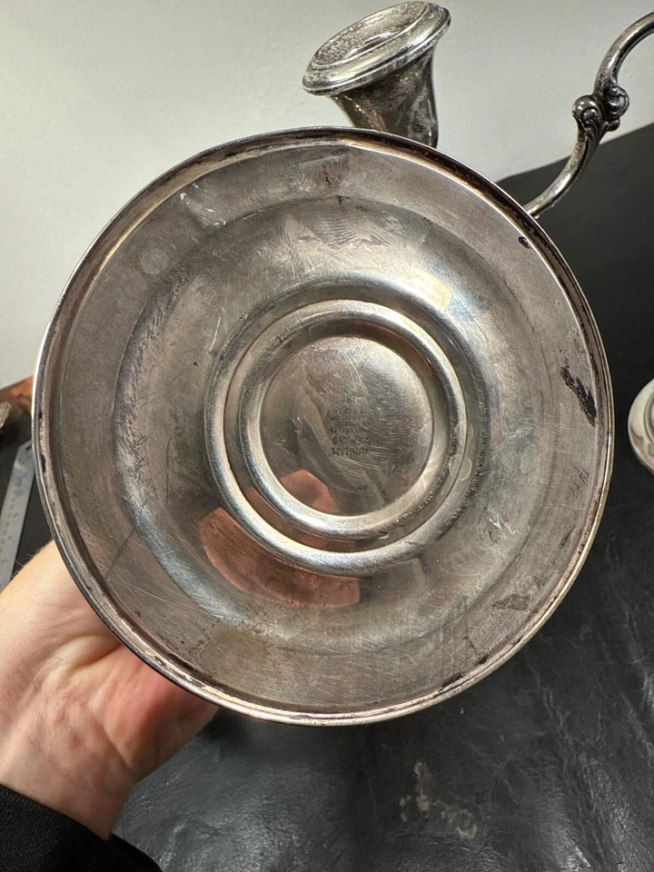 Пара канделябров Strasbourg Gorham на три лампы чистое серебро 1130 - Изображение 4 из 4