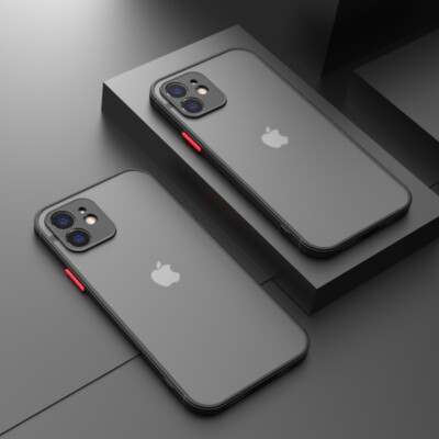 For iPhone 15 14 Pro Max 13 12 11 XS XR 8 7 Matte Acrylic Hybrid Hard Case Cover