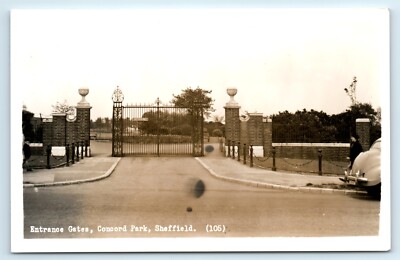 POSTKARTE SHEFFIELD - EINGANGSTORE CONCORD PARK 105 F A KENYON