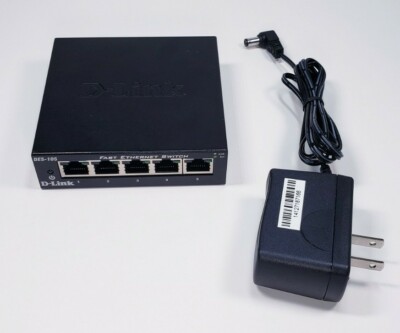 D-Link DES-105 5-Port 10/100 Switch MINT! FREE SHIPPING!