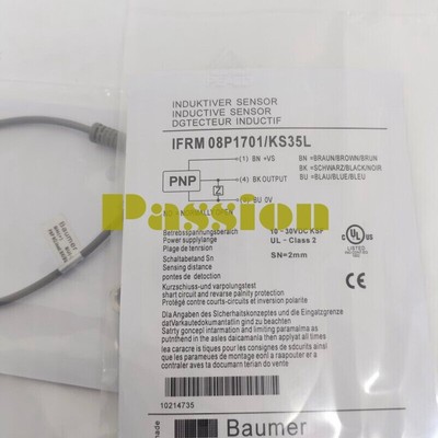 1PC New BAUMER ELECTRIC PROXIMITY SWITCH SENSOR IFRM 08P1701/KS35L