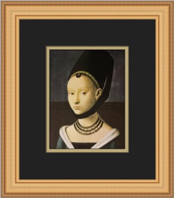 Petrus Christus Portrait of a Lady of the Talbot Family Custom Framed Print