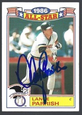 1987 Topps Glossy All-Stars #20 Lance Parrish IP autograph signed card