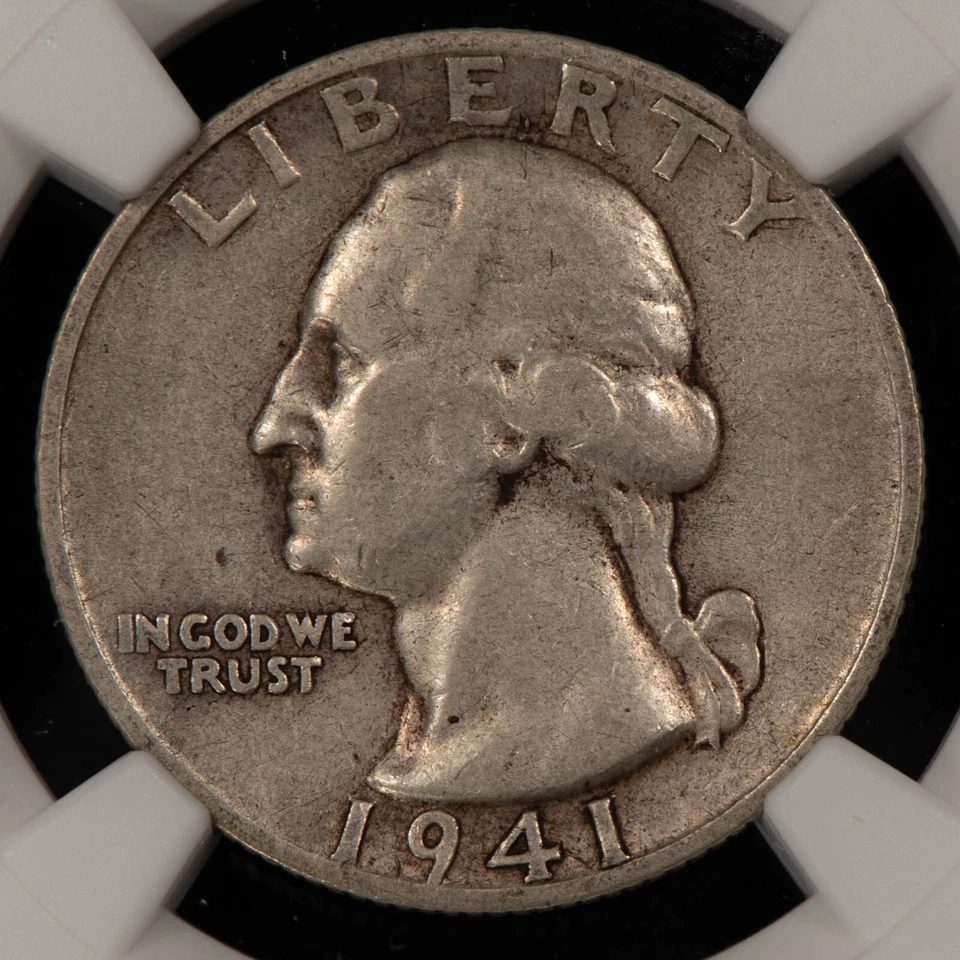 1941-S  25c Silver Washington Quarter - FS-501 Large Trumpet - NGC XF 40 - X5816 - Image 4 of 4