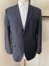 HUGO BOSS Made in USA 2 Button Midnight Navy Sport Coat Blazer Size 42R