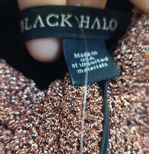 BLACK HALO Copper Zest Coralia Mini Lined Dress Size 8 (293) Made in the USA! - Picture 7 of 10