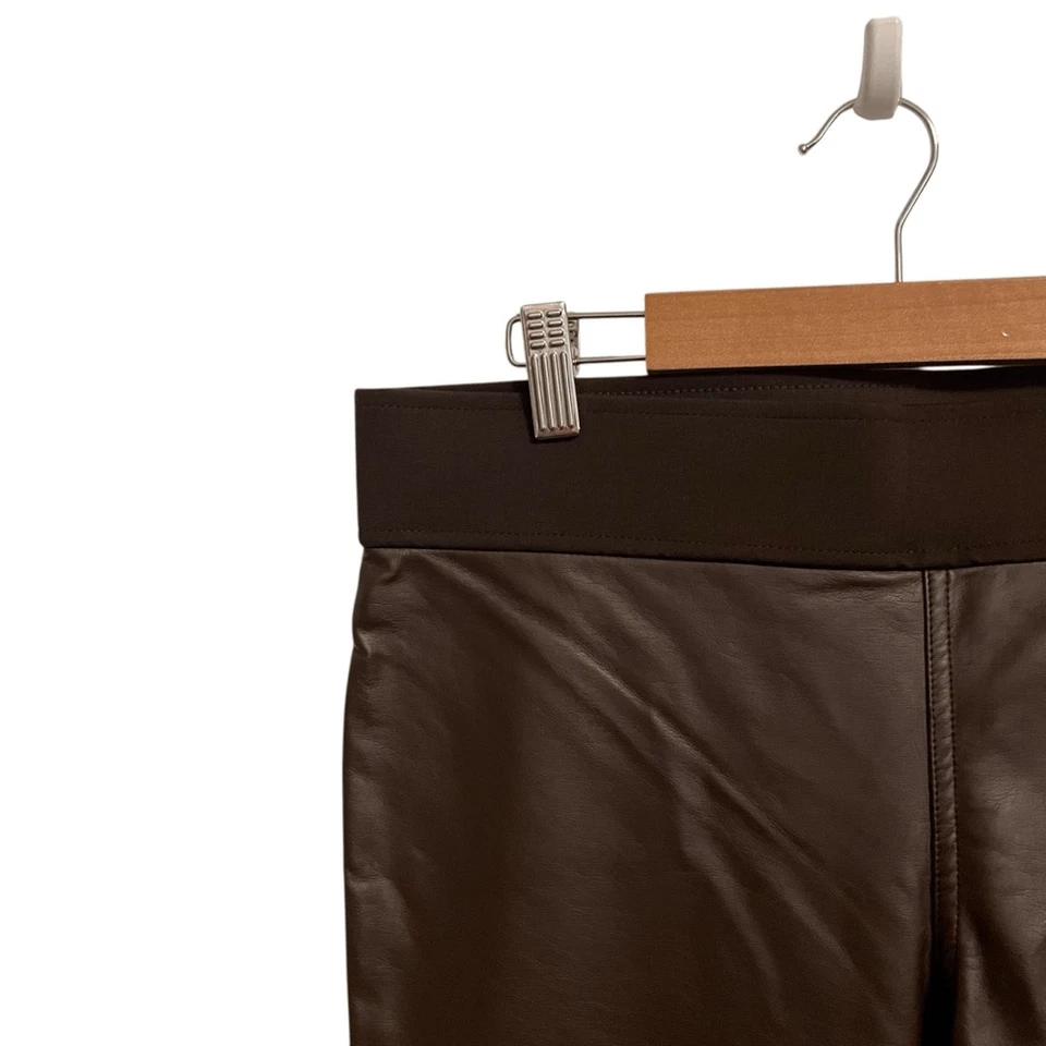 Leggings modernos Lauren Ralph Lauren marrón imitación cuero talla 10 nuevos con etiquetas Foto 4 de 4