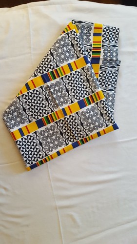 African Fabric BAL 51 / Kente Print Fabric-Cotton- by yard all sewing - Picture 2 of 4