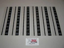 CRANE NATIONAL / GPL 157,159,160,167,171,427 SELECTION LABELS A0 - A9 / F0 - F9