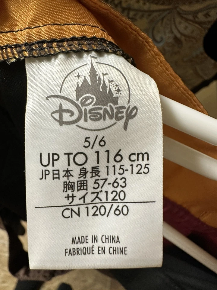 Vestido Anna Disney Niñas, Marrón Talla 5/6, Disfraz Fiesta Halloween Foto 4 de 4