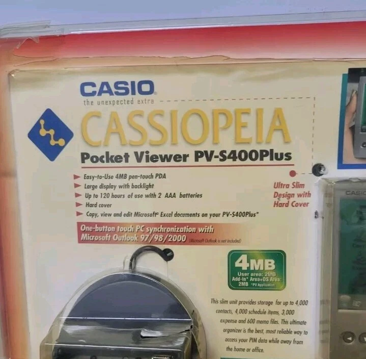 Casio Cassiopeia Pocket Viewer PV-S400 Plus Pocket Viewer - Image 4 of 4