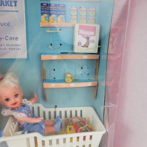 1995 NOS Shoppin Fun Barbie & Kelly Dolls Cart Groceries Loose in Sealed Box - Picture 2 of 19