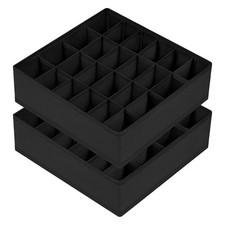 Sock Drawer Organizer Divider 2 Packs Underwear Organizer 24 Cell Collapsible Cl