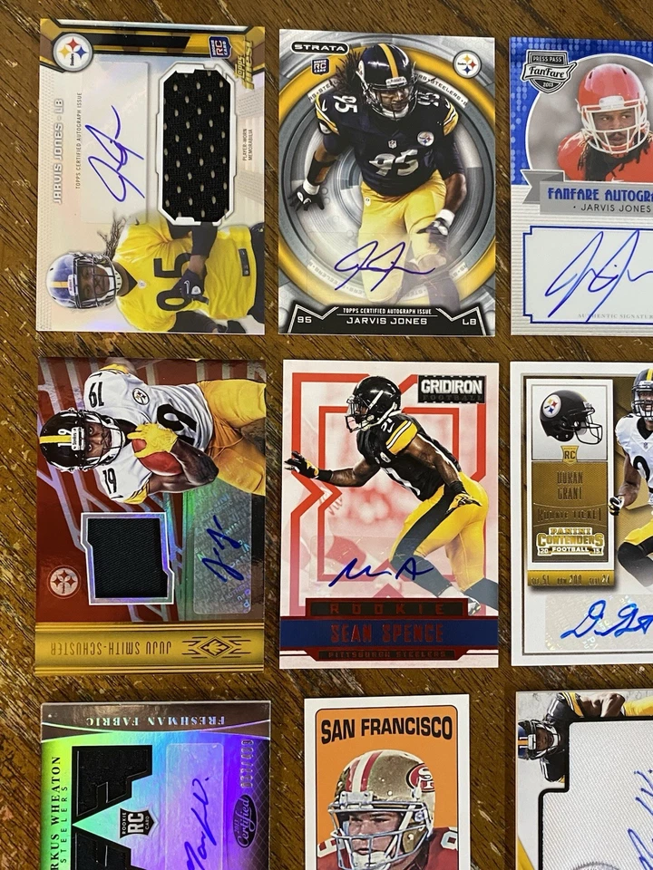 2000s PITTSBURGH STEELERS AUTO AUTOGRAPH SP RC #d PATCH CARD LOT OF 38 READ DESC - Image 3 of 4