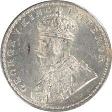 1921 (B) India British 1 Rupee KM524 BU Uncertified #702