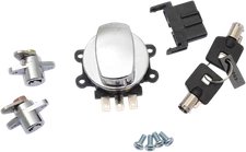 DRAG SPECIALTIES Side Hinge Ignition Switch with Saddlebag Lock - Chrome