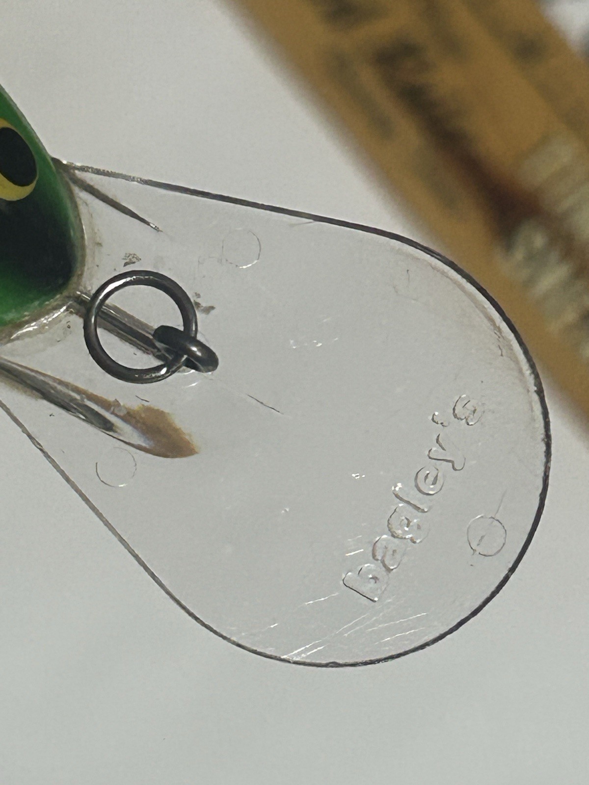 BAGLEY DIVING B 3  DB3 CRANKBAIT HARD TO FIND BN6 GREEN ON BONE COLOR U.S.A MADE