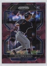 2022 Panini Prizm Burgundy Cracked Ice Prizm 2/25 Steven Kwan #51 s5q