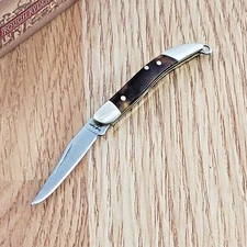Rough Ryder Mini Folding Knife 440 Steel Clip Blade Imitation Tortoise Handle
