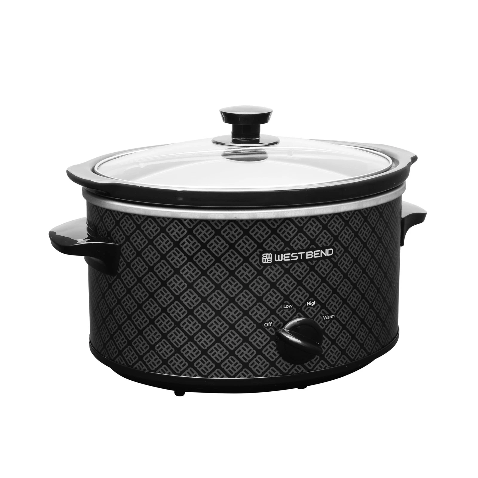 Slow Cooker 4-Quart Manual Crockery Style with Dishwasher Safe Oval Ceramic C...