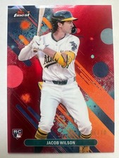 Jacob Wilson 2025 Topps Finest Red Refractor Rookie /10 #61 Athletics