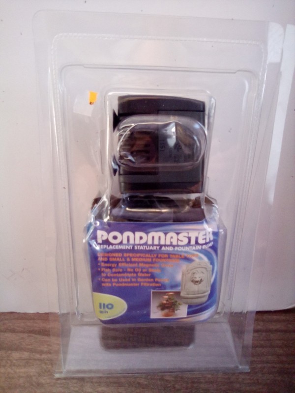 Pondmaster Repacement Statuary & Fountain Pump 110 Gph NOS