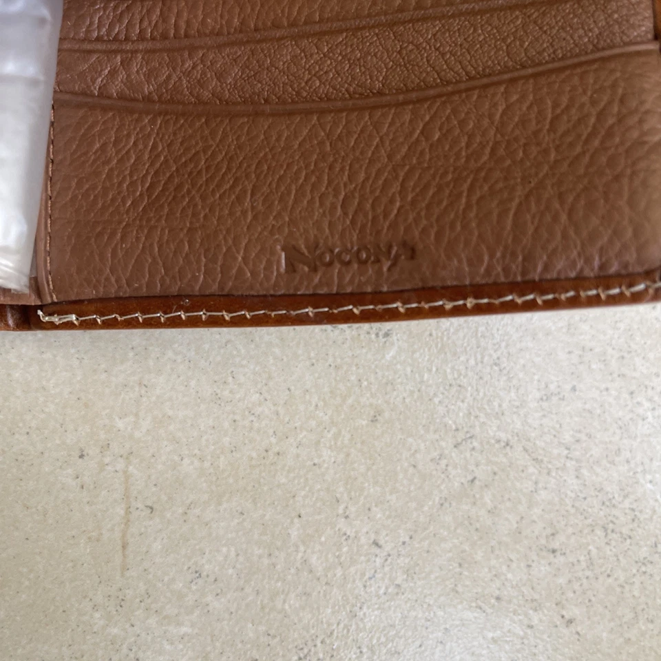 Бумажник мужской Nocona вестерн складной кожаный с отделкой цветочный коричневый - Изображение 2 из 4