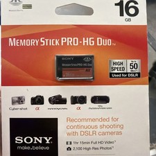 New 16GB Sony Memory Stick Pro-HG DUO Card 50MB/s Made in Japan MS-HX16B