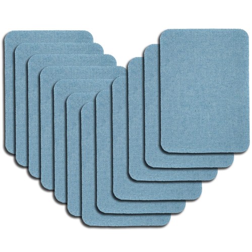12PCS Denim Patches 100% Cotton Denim Repair Patch for Jeans Jacket Denim Men...