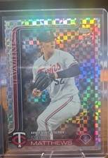2025 Topps Chrome Update Series - Rookie Debut Zebby Matthews #USC171 X-Fractor