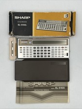 Vintage Sharp EL-5100 Scientific Calculator w/ Case  Manual Sold Parts READ